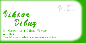 viktor dibuz business card